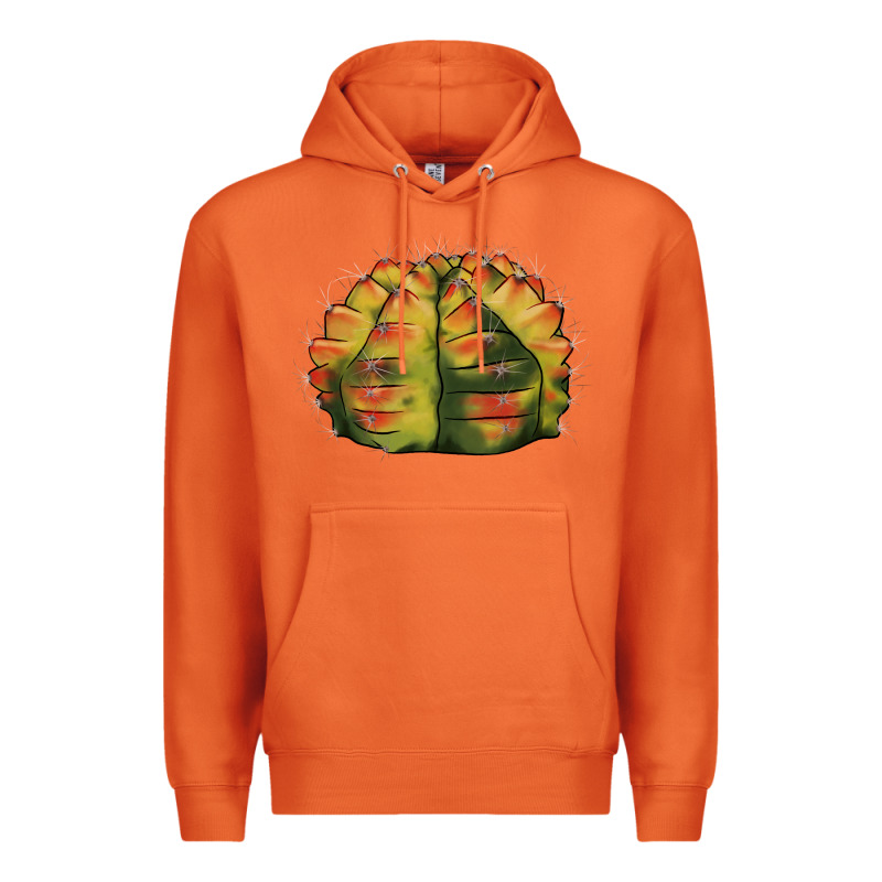 Gymnocalycium Variegated Cactus Premium Hoodie by LillyAllenDesigns | Teevron