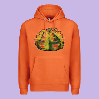 Gymnocalycium Variegated Cactus Premium Hoodie Designed By Lillyallendesigns