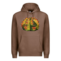 Chestnut Gymnocalycium Variegated Cactus Premium Hoodie - LillyAllenDesigns