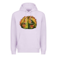 Lilac Gymnocalycium Variegated Cactus Premium Hoodie - LillyAllenDesigns