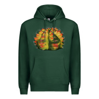 Sports Green Gymnocalycium Variegated Cactus Premium Hoodie - LillyAllenDesigns