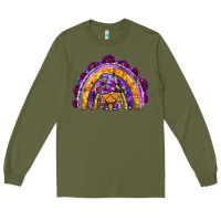 Army Green witchy gnome rainbow Long Sleeve Tee - BundleAndBundleShop