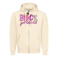 Sandshell black princess black girl Zipper Hoodie - NancyCooperArtShop