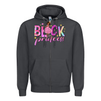 Smoke black princess black girl Zipper Hoodie - NancyCooperArtShop