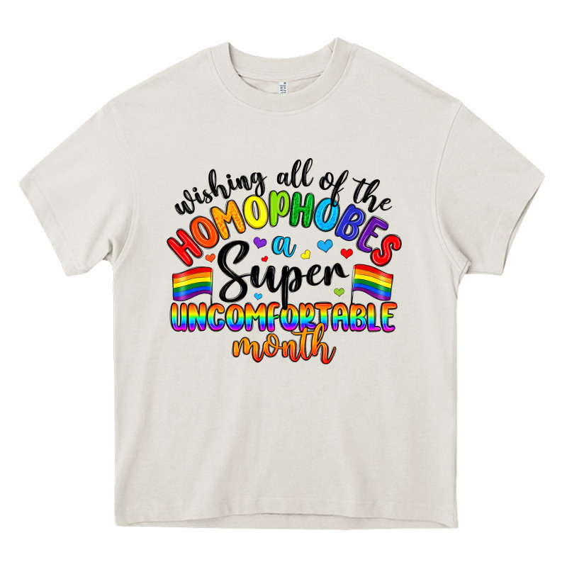 Wishing All Of The Homophobes Uncomfortable Month Heavy Core Tee by Artiststas | Teevron