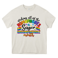 Cream wishing all of the homophobes uncomfortable month Heavy Core Tee - Artiststas
