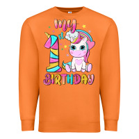 Carrot my 1 st birthday with little cute unicorn Premium Sweatshirt - NancyCooperArtShop