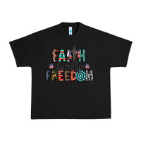 Black faith family freedom Urban Heavy Tee - CowhideDigitalArt