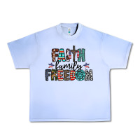 Grape Ice faith family freedom Urban Heavy Tee - CowhideDigitalArt