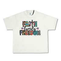 Pistachio faith family freedom Urban Heavy Tee - CowhideDigitalArt
