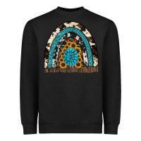 Black rainbow sunflower gemstone Heavyweight Sweatshirt - RanaPortraitStore