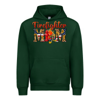 Forest Green Firefighter Mom Urban Hoodie - texasbilliewilder