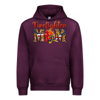 Mauve Wine Firefighter Mom Urban Hoodie - texasbilliewilder