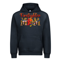 Navy Firefighter Mom Urban Hoodie - texasbilliewilder