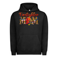 Pigment Black Firefighter Mom Urban Hoodie - texasbilliewilder