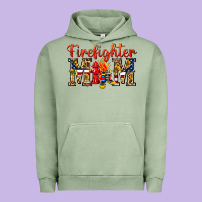 Firefighter Mom Urban Hoodie Designed By Texasbilliewilder
