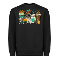 Black cows coffee cups Heavyweight Sweatshirt - Zillion Design Studio