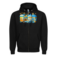 Black hanukkah coffee Zipper Hoodie - Jasminsmagicworld