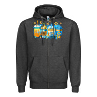 Charcoal Heather hanukkah coffee Zipper Hoodie - Jasminsmagicworld