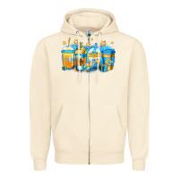 Sandshell hanukkah coffee Zipper Hoodie - Jasminsmagicworld