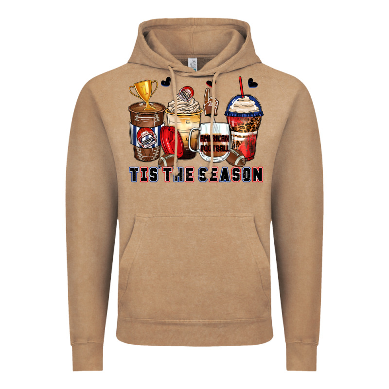 Tis' The Season American Football Coffee Cups Vintage Hoodie by Zillion Design Studio | Teevron