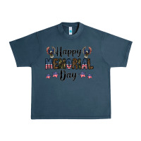 Midnight Navy happy memorial day Urban Heavy Tee - CowhideDigitalArt