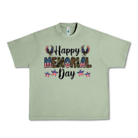 Oil Green happy memorial day Urban Heavy Tee - CowhideDigitalArt
