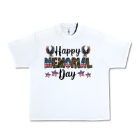 White happy memorial day Urban Heavy Tee - CowhideDigitalArt