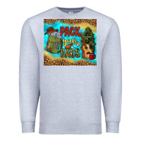 Heather Grey pack your bags Premium Sweatshirt - NancyCooperArtShop