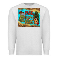 Oatmeal Heather pack your bags Premium Sweatshirt - NancyCooperArtShop
