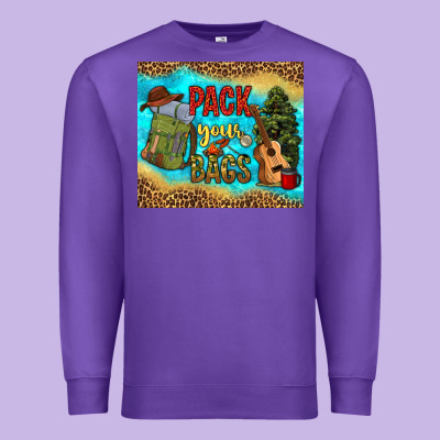 Pack Your Bags Premium Sweatshirt Designed By Nancycooperartshop