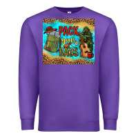 Purple pack your bags Premium Sweatshirt - NancyCooperArtShop