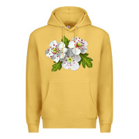 Antique Gold Hawthorn Flower Premium Hoodie - LillyAllenDesigns