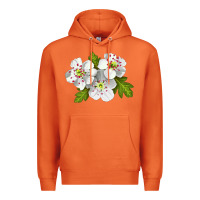 Carrot Hawthorn Flower Premium Hoodie - LillyAllenDesigns