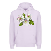 Lilac Hawthorn Flower Premium Hoodie - LillyAllenDesigns