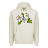 Oatmeal Heather Hawthorn Flower Premium Hoodie - LillyAllenDesigns