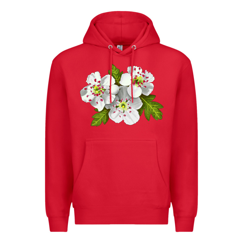 Hawthorn Flower Premium Hoodie by LillyAllenDesigns | Teevron
