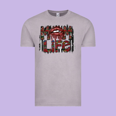 Mom Life Vintage Tee Designed By Sublimationcraftshop