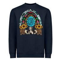Navy western rainbow  be kind Heavyweight Sweatshirt - RanaPortraitStore