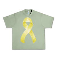 Oil Green sarcoma or bone cancer ribbon Urban Heavy Tee - FaDigitalArtStudio