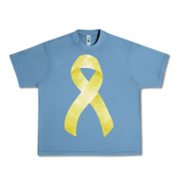 Pebble Blue sarcoma or bone cancer ribbon Urban Heavy Tee - FaDigitalArtStudio