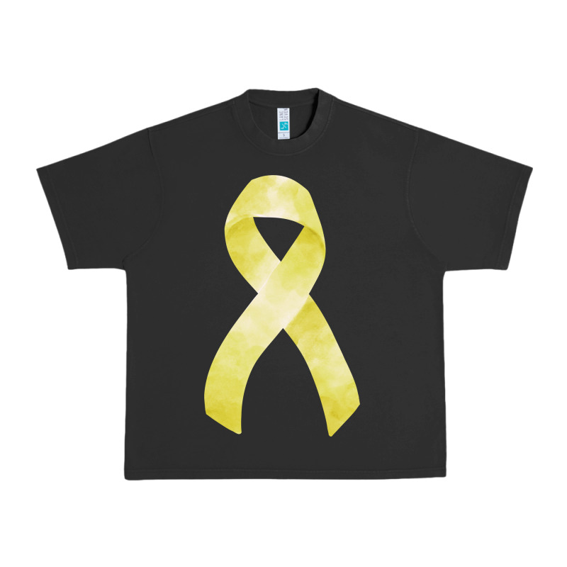 Sarcoma Or Bone Cancer Ribbon Urban Heavy Tee by FaDigitalArtStudio | Teevron