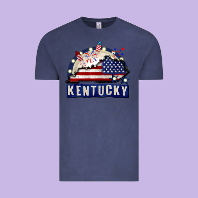 Kentucky 4th Of July Vintage Tee Designed By Cowgirlartshop