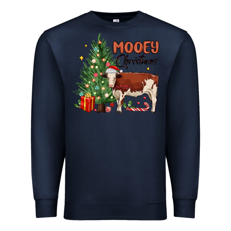 Mooey Christmas Premium Sweatshirt by MaliasSmallBusiness | Teevron