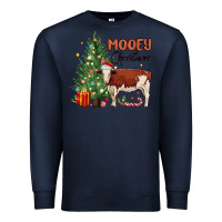 Navy mooey christmas Premium Sweatshirt - MaliasSmallBusiness