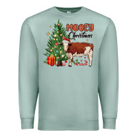 Seafoam mooey christmas Premium Sweatshirt - MaliasSmallBusiness