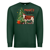 Sports Green mooey christmas Premium Sweatshirt - MaliasSmallBusiness