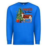 True Royal mooey christmas Premium Sweatshirt - MaliasSmallBusiness