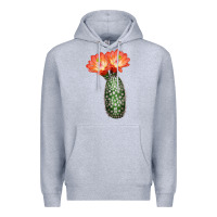 Heather Grey King Cup Cactus Premium Hoodie - LillyAllenDesigns