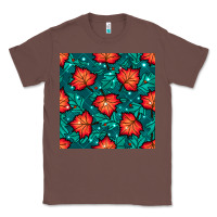 Chestnut fall leaves seamless pattern Classic Tee - BundleAndBundleShop